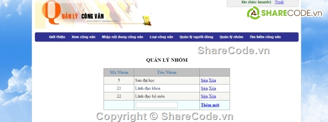 Quản lý công văn,đồ án tốt nghiệp asp,đồ án tốt nghiệp c#,full code quản lý công văn,full code và báo cáo quản lý công văn